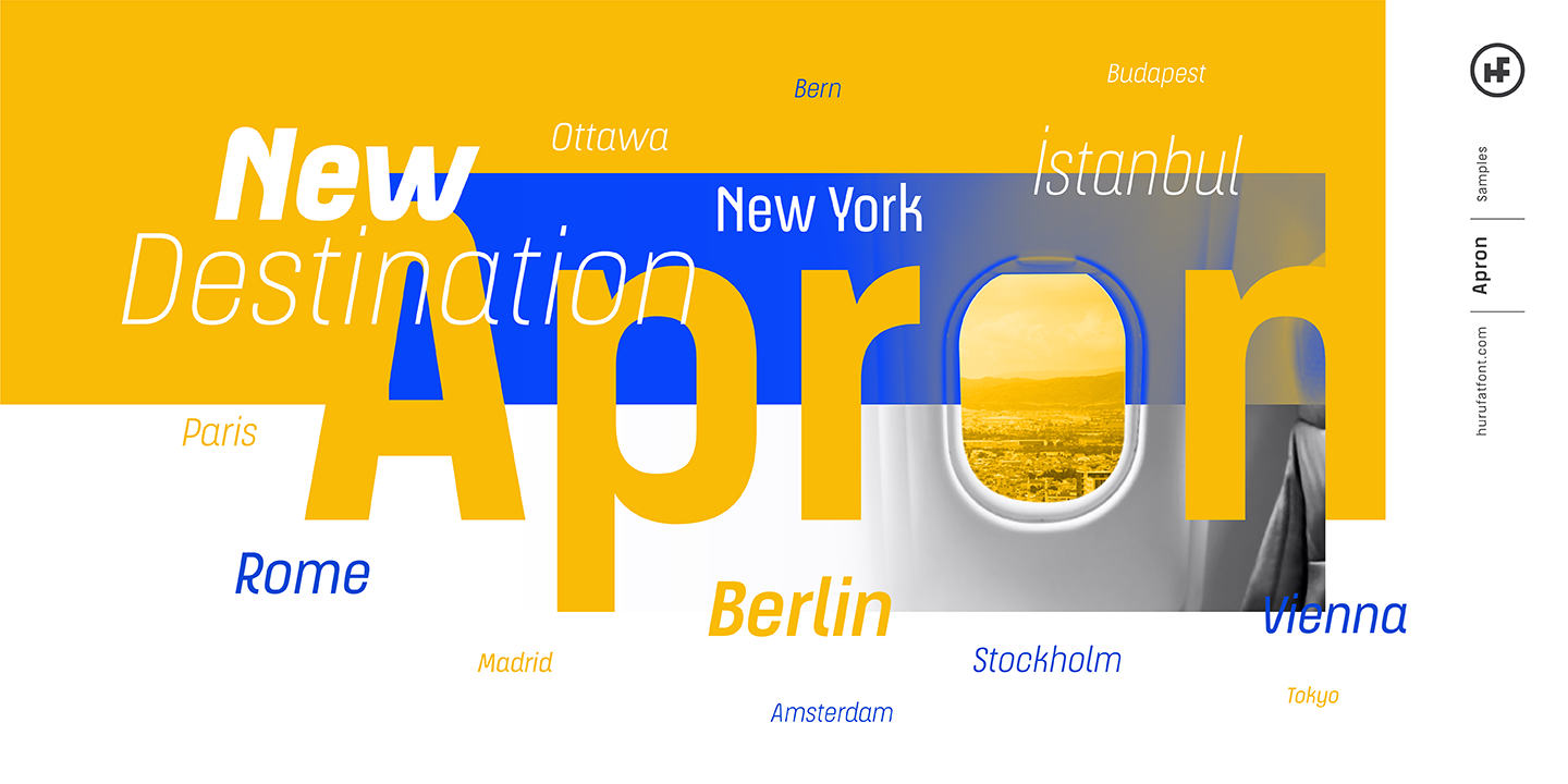 Apron Bold Italic Font preview
